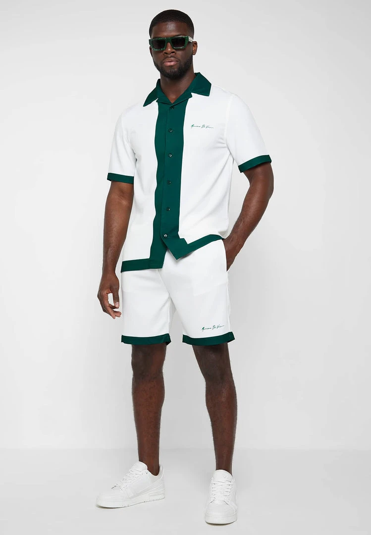 Man Shorts Varsity Shorts - White