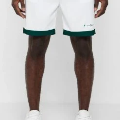 Man Shorts Varsity Shorts - White