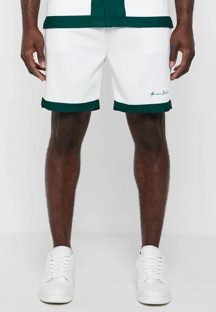 Man Shorts Varsity Shorts - White
