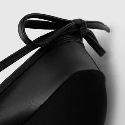 Woman Jumpsuits Vegan Leather And Bandage Corset Jumpsuit - Black JUMPSUITS & PLAYSUITS