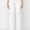 Woman Trousers Vegan Leather & Woven Trousers - Off White