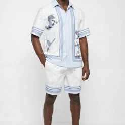 Man Shirts Venus Resort Shirt - Blue