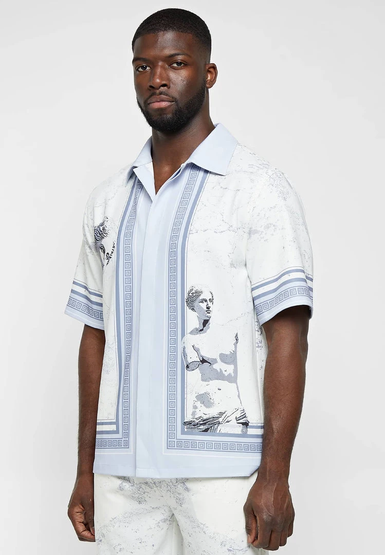 Man Shirts Venus Resort Shirt - Blue