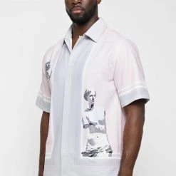 Man Shirts Venus Resort Shirt - Pink