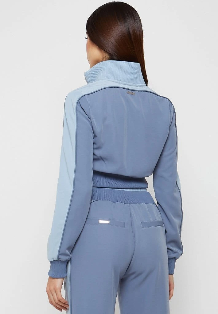 Woman Tracksuits Viscose Track Jacket - Steel Blue
