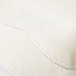 Woman Tops Wide Shoulder Vegan Leather And Suede Crop Top - Beige TOPS & T SHIRTS